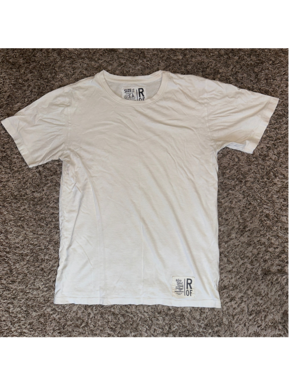 Men's Roots of Fight Cotton Short Sleeve Tee, Size S, White 3 Pack Bundle